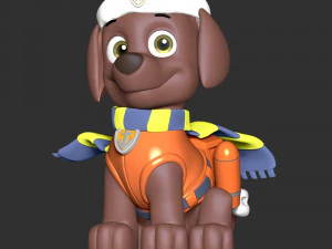 Zuma Christmas - Paw Patrol 3D Print Model