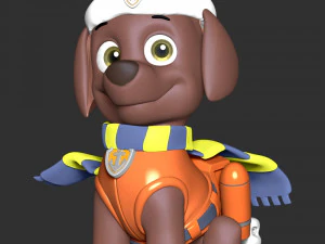 Zuma Christmas - Paw Patrol 3D Print Model