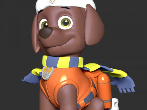 Zuma Christmas - Paw Patrol 3D Print Model