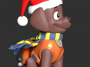 Zuma Christmas - Paw Patrol 3D Print Model