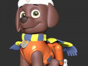 Zuma Christmas - Paw Patrol 3D Print Model