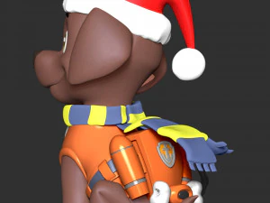 Zuma Christmas - Paw Patrol 3D Print Model