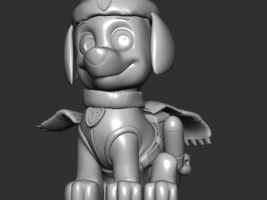 Zuma Christmas - Paw Patrol 3D Print Model