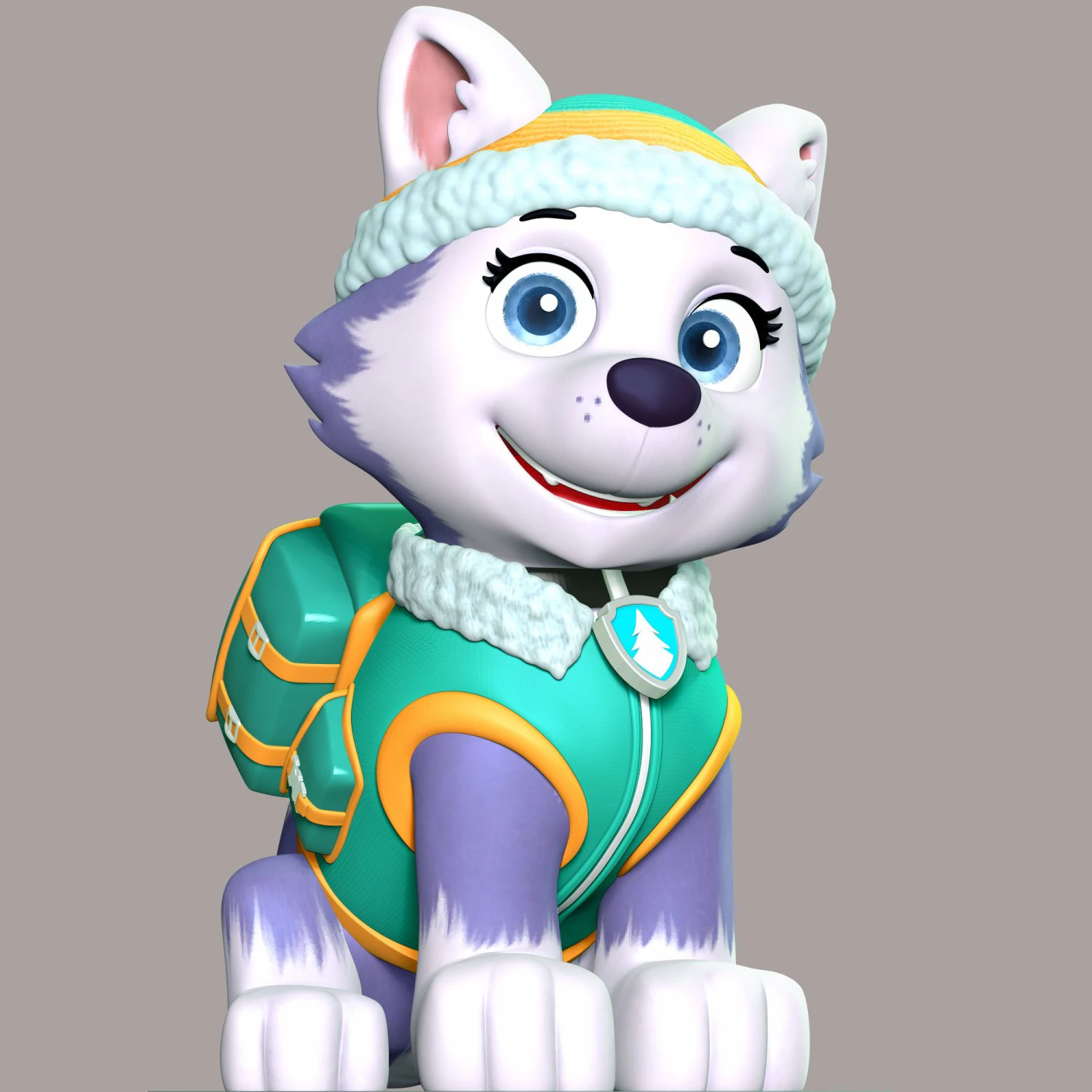 Everest - Paw Patrol 3D Print Model .c4d .max .obj .3ds .fbx .stl .blend