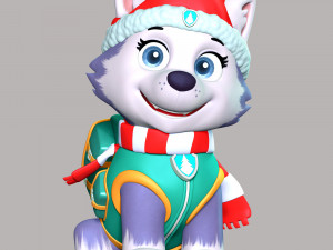 Everest Christmas - Paw Patrol 3D Print Model