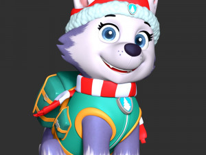 Everest Christmas - Paw Patrol 3D Print Model