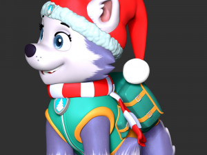 Everest Christmas - Paw Patrol 3D Print Model