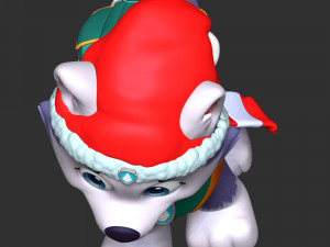 Everest Christmas - Paw Patrol 3D Print Model