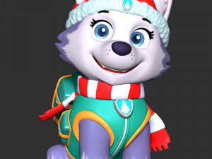 Everest Christmas - Paw Patrol 3D Print Model