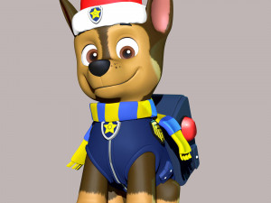 Chase Christmas - Paw Patrol 3D Print Model