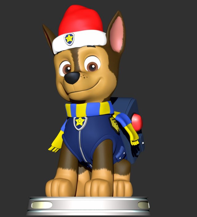 Chase Christmas - Paw Patrol 3D Print Model