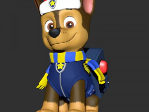 Chase Christmas - Paw Patrol 3D Print Model