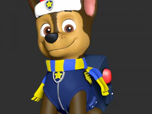 Chase Christmas - Paw Patrol 3D Print Model