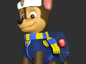 Chase Christmas - Paw Patrol 3D Print Model