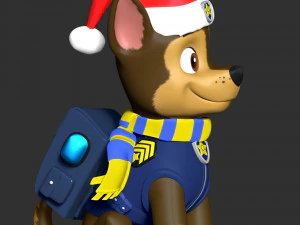 Chase Christmas - Paw Patrol 3D Print Model