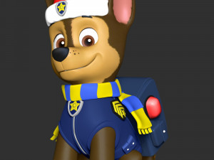 Chase Christmas - Paw Patrol 3Dプリントモデル