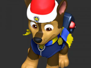 Chase Christmas - Paw Patrol 3D Print Model
