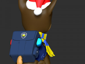 Chase Christmas - Paw Patrol 3Dプリントモデル