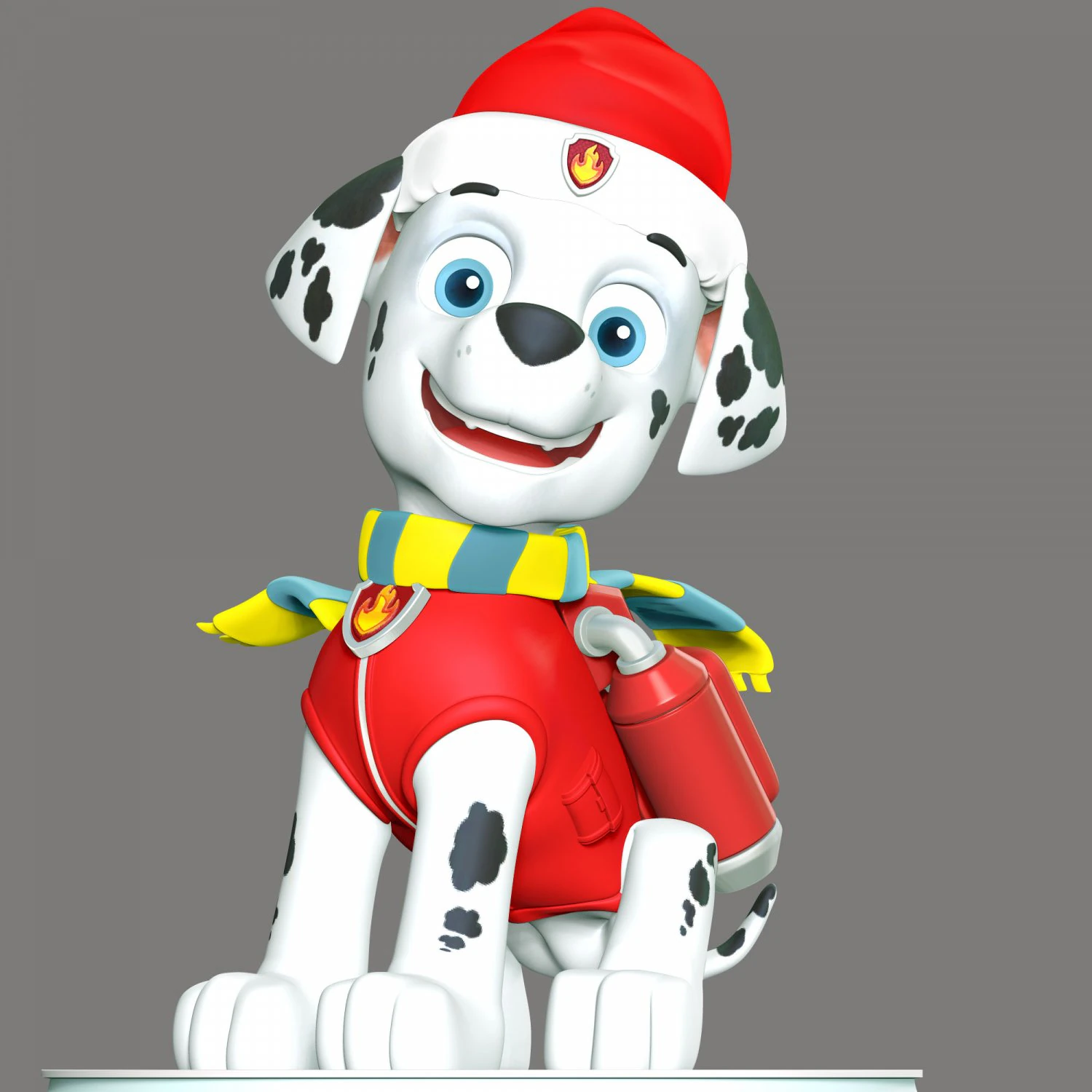 Marshall Christmas - Paw Patrol 3D Print Model .c4d .max .obj .3ds .fbx .stl .blend 