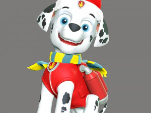 Natal Marshall - Patrulha Canina Modelo de Impressão 3D