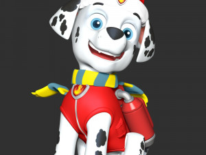 Marshall Christmas - Paw Patrol Model Cetak 3D