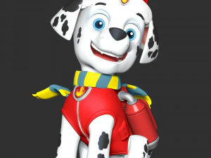 Marshall Christmas - Paw Patrol 3D Print Model