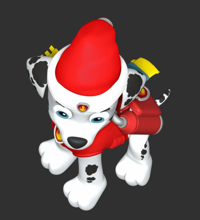 Marshall Christmas - Paw Patrol 3D Print Model