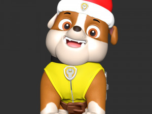 Rubble Christmas - Paw Patrol 3D Принт Модель