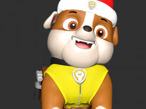 Rubble Christmas - Paw Patrol 3D Принт Модель