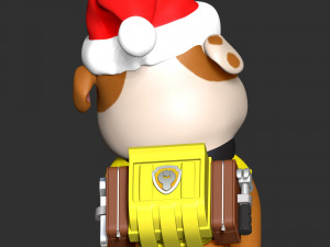 Rubble Christmas - Paw Patrol 3D Принт Модель