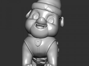 Rubble Christmas - Paw Patrol 3D Принт Модель