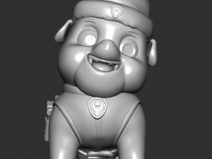 Rubble Christmas - Paw Patrol 3D Принт Модель