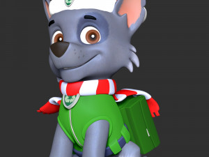 Rocky Christmas - Paw Patrol Modelo de Impressão 3D