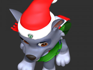 Rocky Christmas - Paw Patrol Modelo de Impressão 3D