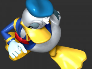 Donald Duck 3D-printmodel