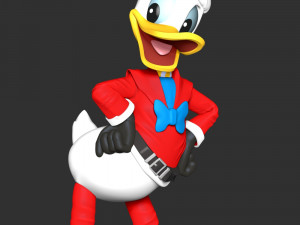 Donald Duck Merry Christmas 3D Принт Модель