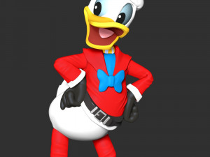 Donald Duck Merry Christmas 3D Принт Модель