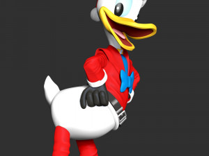 Donald Duck Merry Christmas 3D Принт Модель