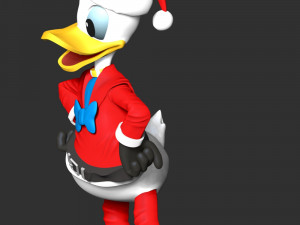 Donald Duck Merry Christmas 3D Принт Модель