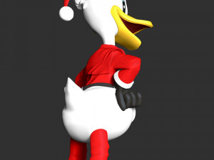 Donald Duck Merry Christmas 3D Принт Модель