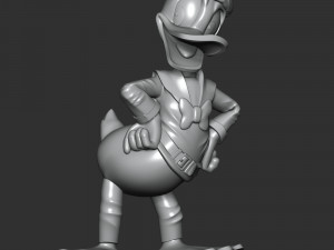 Donald Duck Merry Christmas 3D Принт Модель