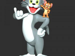 Tom - Jerry Fan Art 3D Print Model