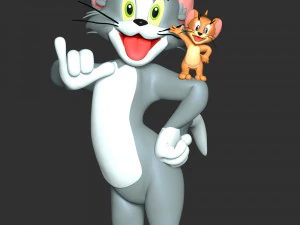 Tom - Jerry Fan Art 3D Print Model