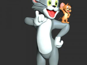 Tom - Jerry Fan Art 3D Print Model