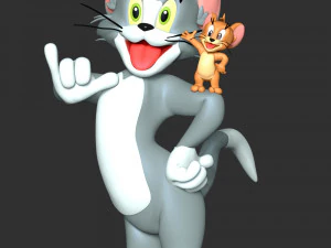 Tom - Jerry Fan Art 3D Print Model
