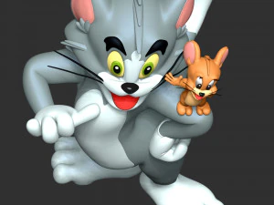 Tom - Jerry Fan Art 3D Print Model