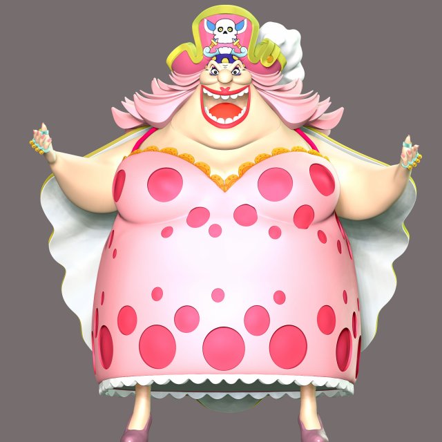 One Piece - Big Mom 3D 打印模型 .c4d .max .obj .3ds .fbx .stl .blend 