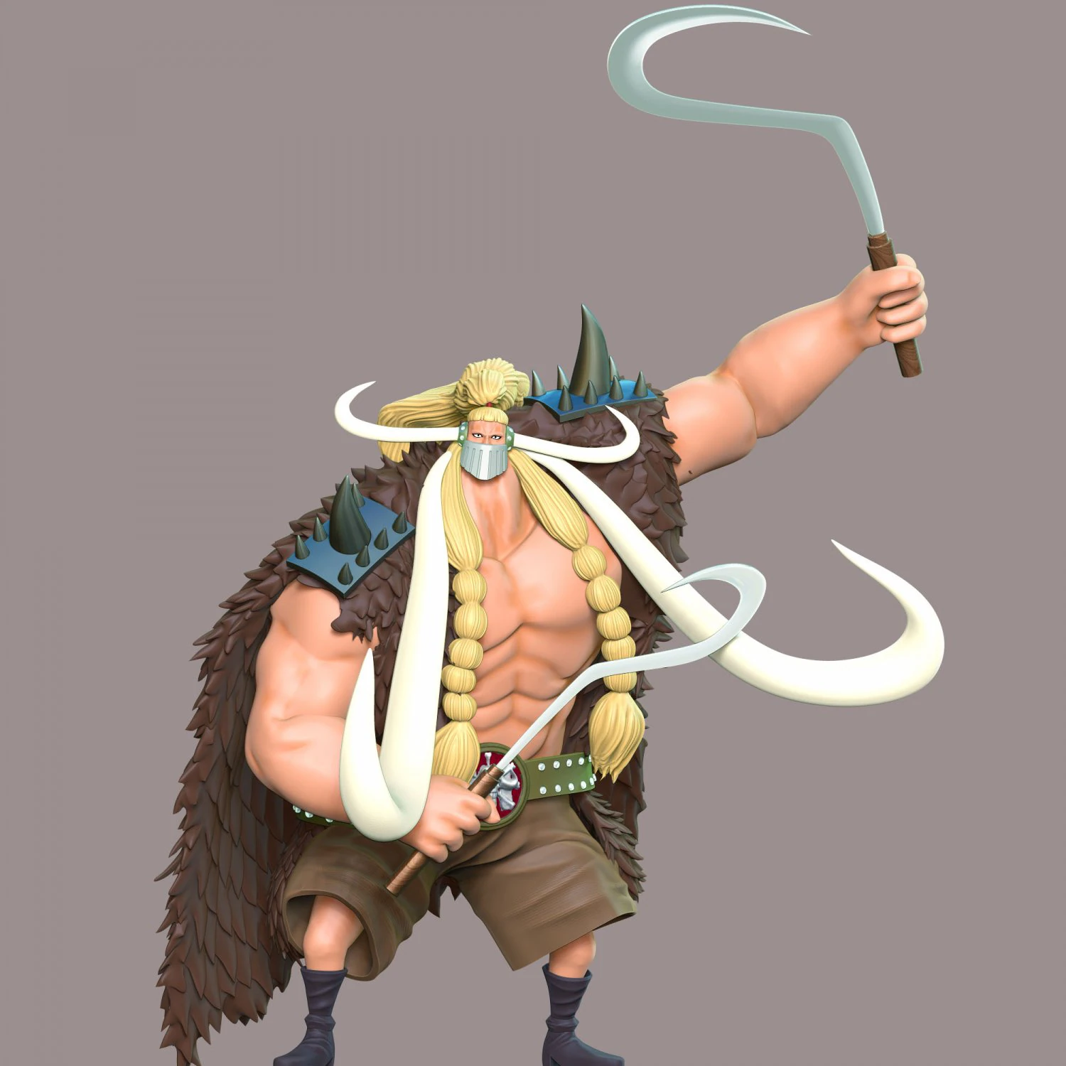 One Piece - Jack 3D Print Model .c4d .max .obj .3ds .fbx .stl .blend