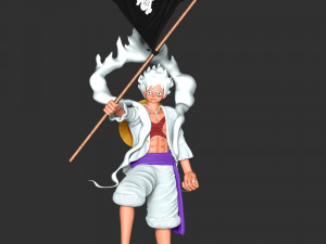 One Piece - Luffy Gear 5 3D Baskı Modeli