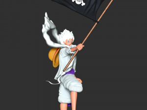 One Piece - Luffy Gear 5 3D Baskı Modeli